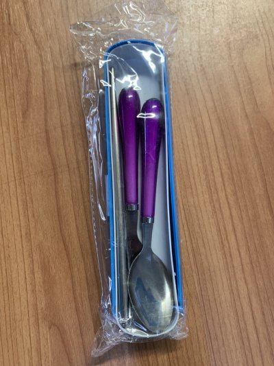 A042-135#ชุดช้อนส้อมเดินทาง 12ชิ้น/แพ็ค ราคา20บาท