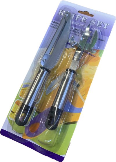 A042-10  ปอก+เปิดกระป๋อง 12ชิ้น/แพ็ค ราคา20บาท