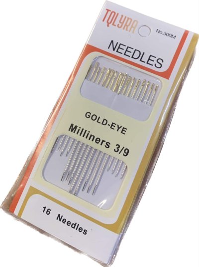 SS55004#เข็มก้นทองขนาด3/9บรรจุ 12ชิ้น/แพ็ค  ราคา10บาท/ชิ้น