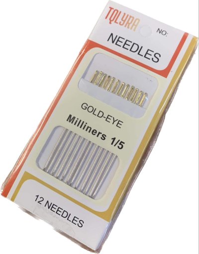 SS55005#เข็มก้นทองขนาด1/5บรรจุ 12ชิ้น/แพ็ค ราคา 15บาท/ชิ้น