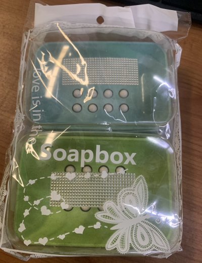 A038-144#กล่องสบู่ฝาสวิง 12ขิ้น/แพ็ค ราคา29บาท