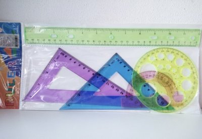 ST2651#ชุดเรขาคณิต บรรจุ12ชิ้น/แพ็ค ราคา15บาท/ชิ้น