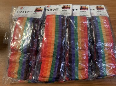 J020-12#สายรัดกระเป๋าเดินทางบรรจุ 12ชิ้น/แพ็ค ราคา 20บาท/ชิ้น