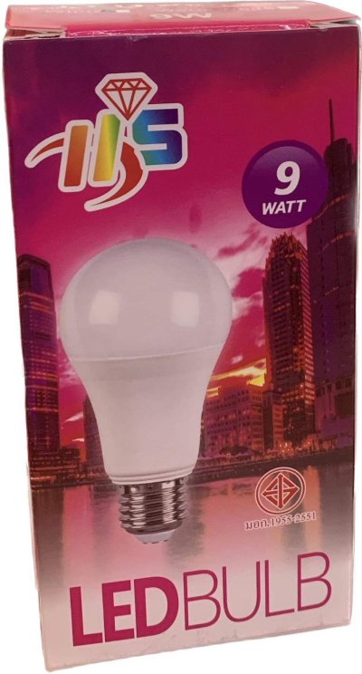 หลอดบัพ 9W แสงขาว