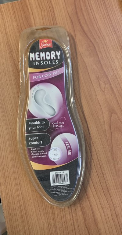 แผ่นรองรองเท้าโฟม./SP บรรจุ12ชิ้น/แพ็คราคา20บาท/ชิ้น