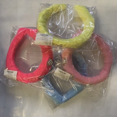 82146#ที่คาดผมขนปุย คละแบบ 12ชิ้น/แพ็ค ราคา20บาท