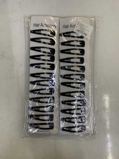 83812#กิ๊บแปะดำแผง 12pcs ทรงหยดน้ำ 6cm. 12ชิ้น/แพ็ค ราคา15บาท