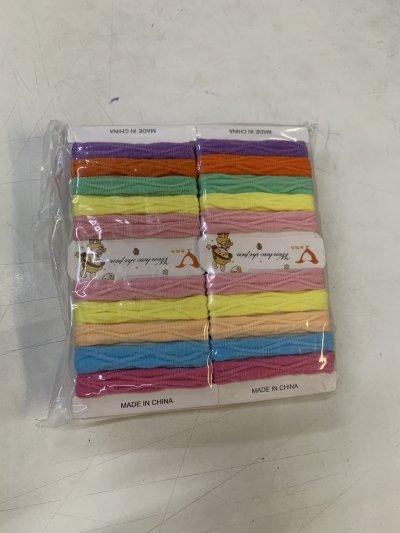 81493#ยางรัดผม 5cm 1*5pcs คละสี 12ชิ้น/แพ็ค ราคา15บาท