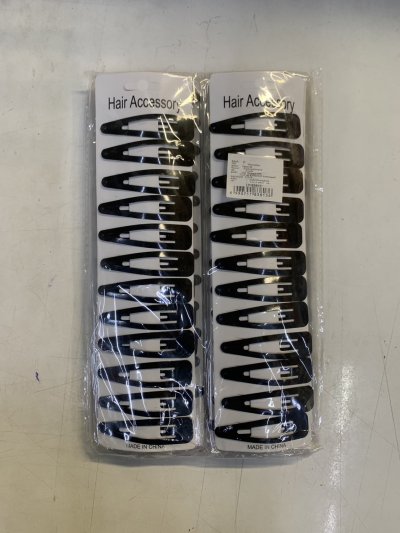 83813#กิ๊บแปะดำแผง 12pcs 7cm. 12ชิ้น/แพ็ค ราคา15บาท