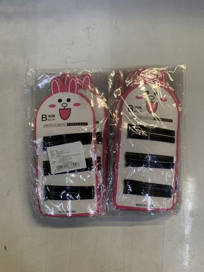 83602#กิ๊บดำแผงแบบเรียบ 6cm. 12ชิ้น/แพ็ค ราคา10บาท