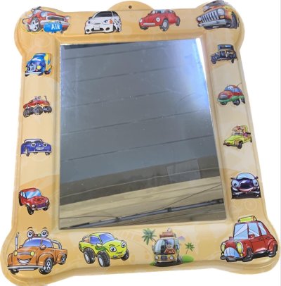 HY250-1#กระจกขอบพลาสติก 19x24cm. 12ชิ้น/แพ็ค ราคา20บาท