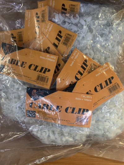 PL-5573#ตัวล็อคสายไฟบรรจุ12ชิ้น/แพ็ค ราคา20/ชิ้น