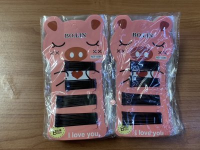 83616#กิ๊บติดผม(แผง)5CM+6CM แบบตรง 12ชิ้น/แพ็ค ราคา10บาท