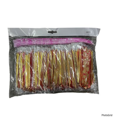 A004-38#โบว์ดอกแบบรูด 12ชิ้น/แพ็ค ราคา15บาท