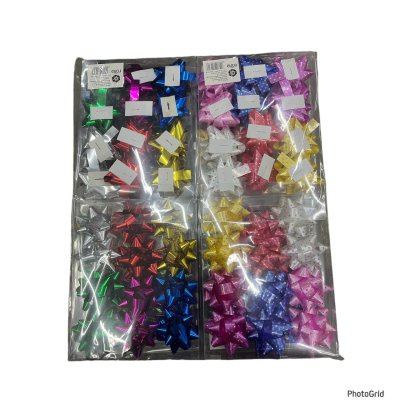 A004-31#โบว์ดอกกล่องชุด 12ชิ้น/แพ็ค ราคา20บาท