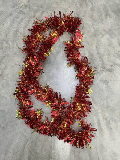 2025-001#สายรุ้งประดับปีใหม่ โหล/ 12ชิ้น ราคา 10 บาท/คละสี