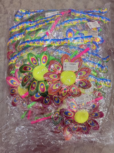 40053#กังหันลมดอกไม้ 12ชิ้น / โหล ราคา 20 บาท