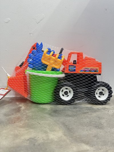 8787#รถตักดิน 4 ล้อใส่ชุดเล่นทราย