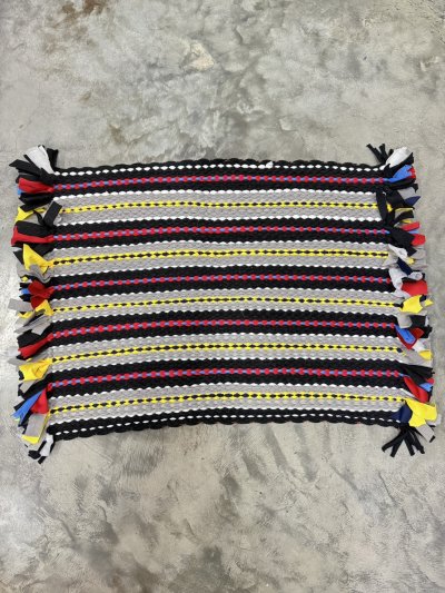 พรมเช็ดเท้าสี่เหลี่ยมแบบถัก 10/มัด ราคา29บาท