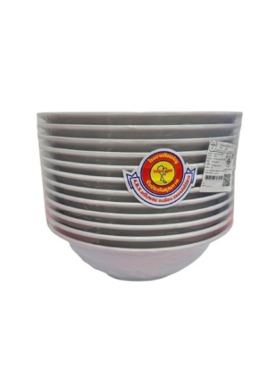 ชามแกงปากบาน 8 นิ้ว สีขาว 12ชิ้น / โหล ราคา 20 บาท