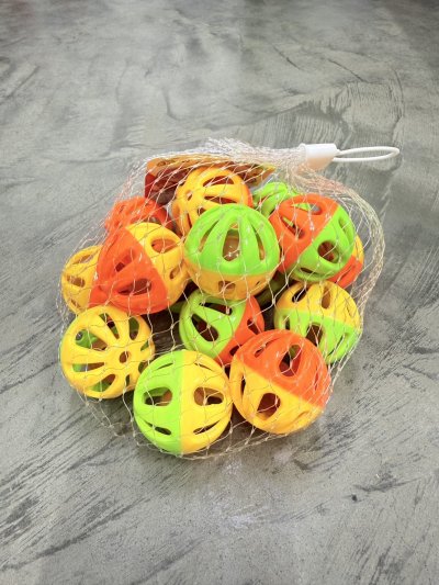 61522#ลูกบอลกระดิ่งถุง 10ลูก 12ชิ้น/ โหล ราคา 20 บาท