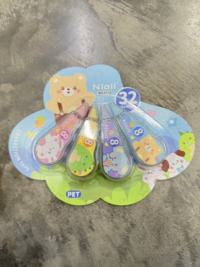 4804#เทปลบคำผิด 4 ชิ้น 12ชิ้น/ แพ็ค ราคา 20 บาท