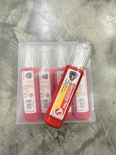 21308#ปากกาลบคำผิด (แดง) 12ชิ้น/ โหล ราคา 10 บาท