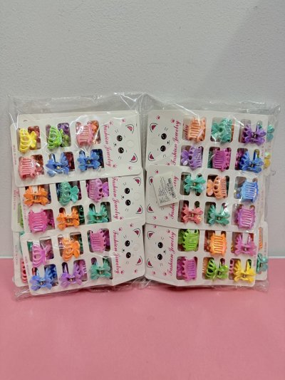 83355#กิ๊ปติดผม 1*6 12ชิ้น/ โหล ราคา 20 บาท