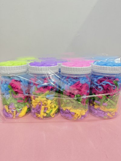 14931#หนังยางกระปุกใหญ่(สี) 12ชิ้น/ โหล ราคา 20 บาท