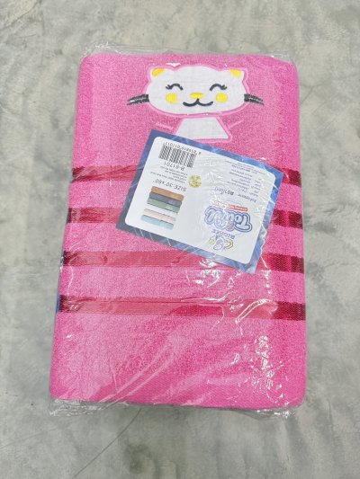 B-61701#ผ้าขนหนูเช็ดตัวคละสี/ลาย 30*60นิ้ว  6ผืน/ แพ็ค ราคา 79 บาท