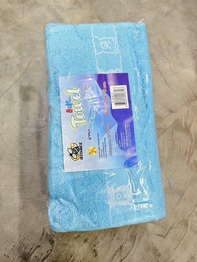 B-60610#ผ้าขนหนูเช็ดหน้าคละสี 35*75cm.  12ผืน/ แพ็ค ราคา 20 บาท