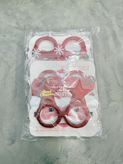 A1491#แว่นตาคริสต์มาส 12ชิ้น/ โหล ราคา 20 บาท