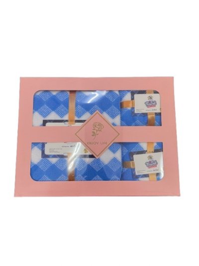 B-61904#ชุดกล่องผ้า2+1 70*140cm.-35*75cm