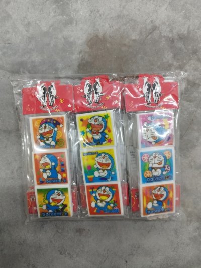SS56216#ชุดยางลบโดราเอม่อน1*3 บรรจุ12ชิ้น/แพ็ค ราคา15/ชิ้น