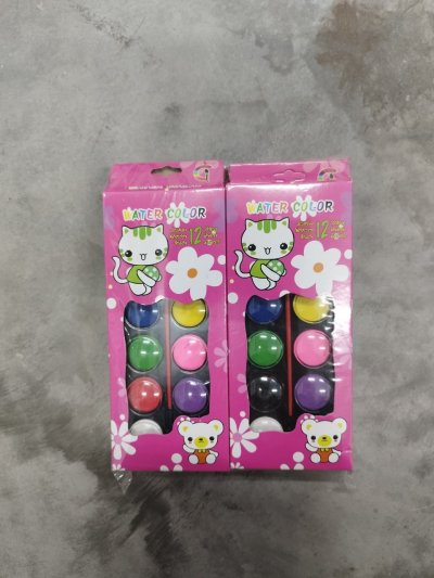 A097-26 สีน้ำฝุ่น12สี บรรจุ12ชิ้น/แพ็ค ราคา20บาท/ชิ้น