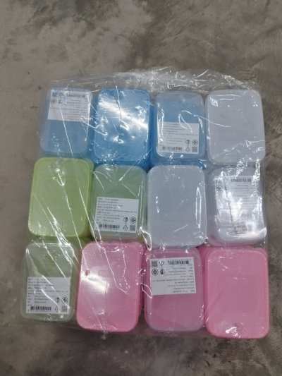 FK-3001 กล่องเหลี่ยมเล็กแพ็ค3 บรรจุ12ชิ้น/แพ็ค ราคา25บาท/ชิ้น