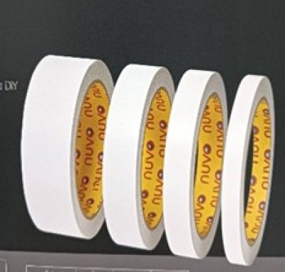 เทปกาวสองหน้าบางกาวน้ำมัน Nuvo 18 mm. บรรจุ12ชิ้น/แพ็ค ราคา29บาท/ชิ้น