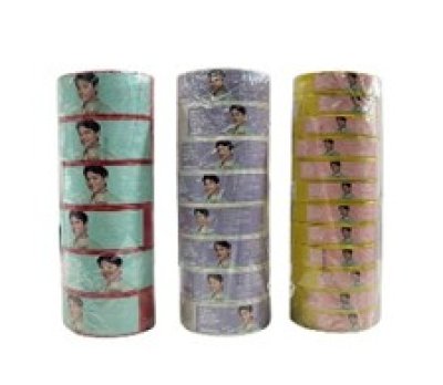 เทปผ้ากาว NUVO คละ6สี 48MM*8Y บรรจุ6ชิ้น/แพ็ค ราคา39บาท/ชิ้น