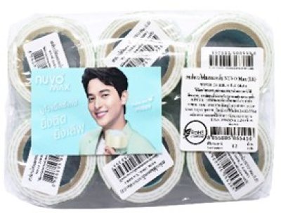 เทปโฟมกาวโฟมหน้าNovo Max(LB)-Sพิมพ์ลายสีเขียว24mmx0.4m บรรจุ12ชิ้น/แพ็ค ราคา5บาท/ชิ้น