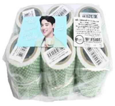 เทปโฟมกาวโฟมหน้าNovo Max(LB)-Sพิมพ์ลายสีเขียว24mmx0.8m บรรจุ12ชิ้น/แพ็ค ราคา10บาท/ชิ้น
