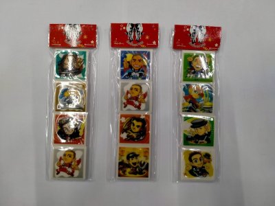 ยางลบการ์ตูนใหญ่ 1*4 นิ้ว บรรจุ12ชิ้น/แพ็ค ราคา10/ชิ้น