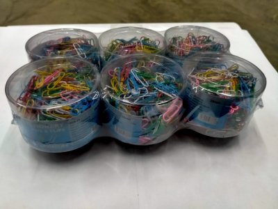 SY-C-999-11#ลวดเสียบกระดาษ 28mm. คละสี