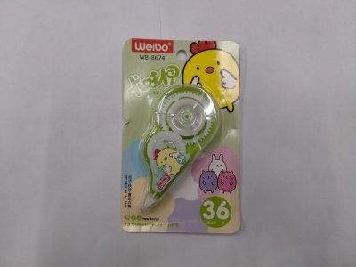 A119-08 เทปลบคำผิด3อัน บรรจุ12ชิ้น/แพ็ค ราคา10บาท/ชิ้น