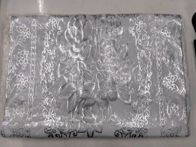 แผ่นปูโต๊ะผ้ายางสีเงินทรงเหลี่ยม 60*120 cm A180-12บรรจุ 12ชิ้น/แพ็ค ราคา49บาท/ชิ้น