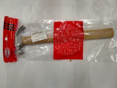 J076-25#ค้อนด้ามไม้ บรรจุ12ชิ้น/แพ็ค ราคา20/ชิ้น