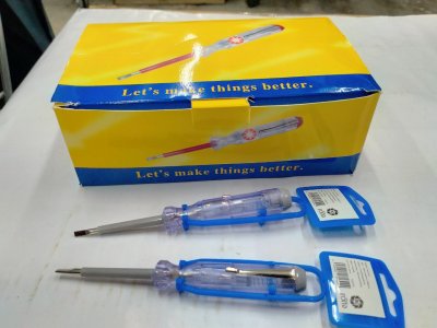 A128-16 ไขควงลองไฟด้ามใส บรรจุ12ชิ้น/แพ็ค ราคา15/ชิ้น