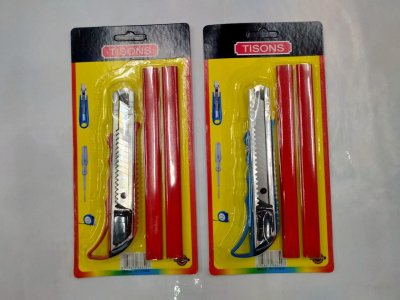 A128-30 คัตเตอร์+ดินสอช่าง2อันบรรจุ12ชิ้น/แพ็ค ราคา25/ชิ้น