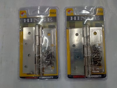 A068-30  บานพับ 4" เงิน บรรจุ12ชิ้น/แพ็ค ราคา25/ชิ้น