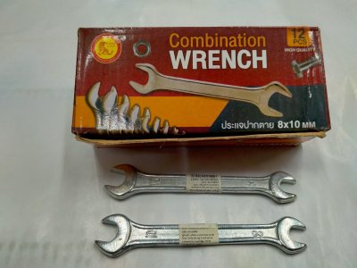 PL-5407#8*10 ประแจปากตายบรรจุ12ชิ้น/แพ็ค ราคา20/ชิ้น