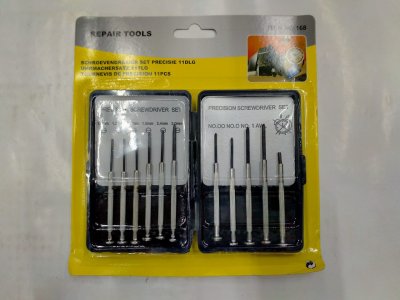 A128-13 ไขควงนาฬิกา11ชิ้น บรรจุ12ชิ้น/แพ็ค ราคา20/ชิ้น